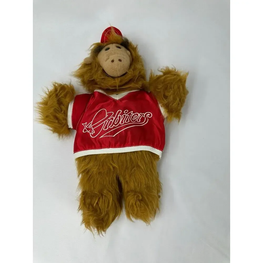 Vintage ALF Hand Puppet Sports Jersey #1 1980s Stuffed Plush Toy